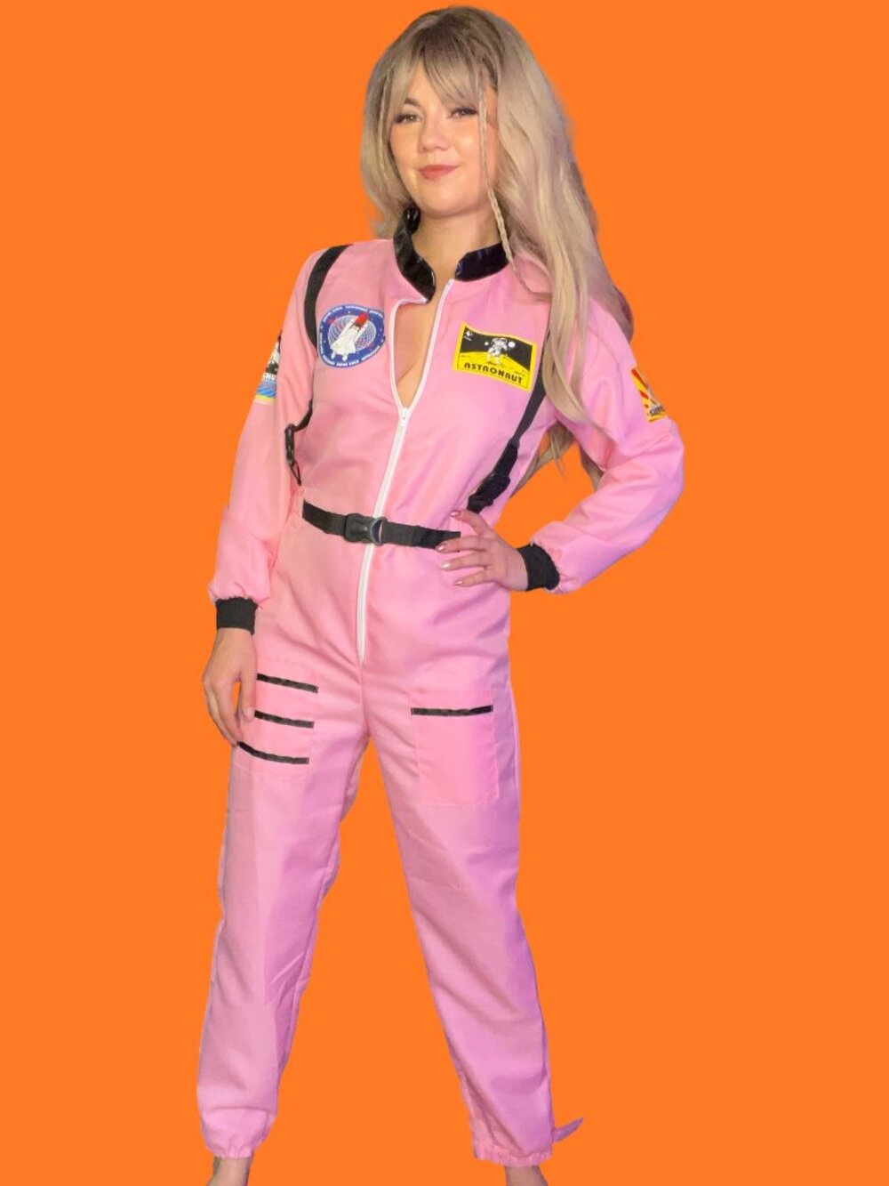 Astronaut Costume Space Suit for Adult Cosplay Costumes Zipper Uniform